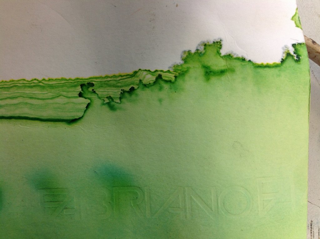 Chromatography watercolour experimentation